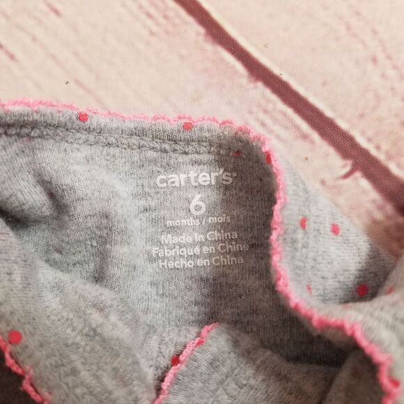 Carter's ballet footed pajamas 6 months - Picture 3 of 3